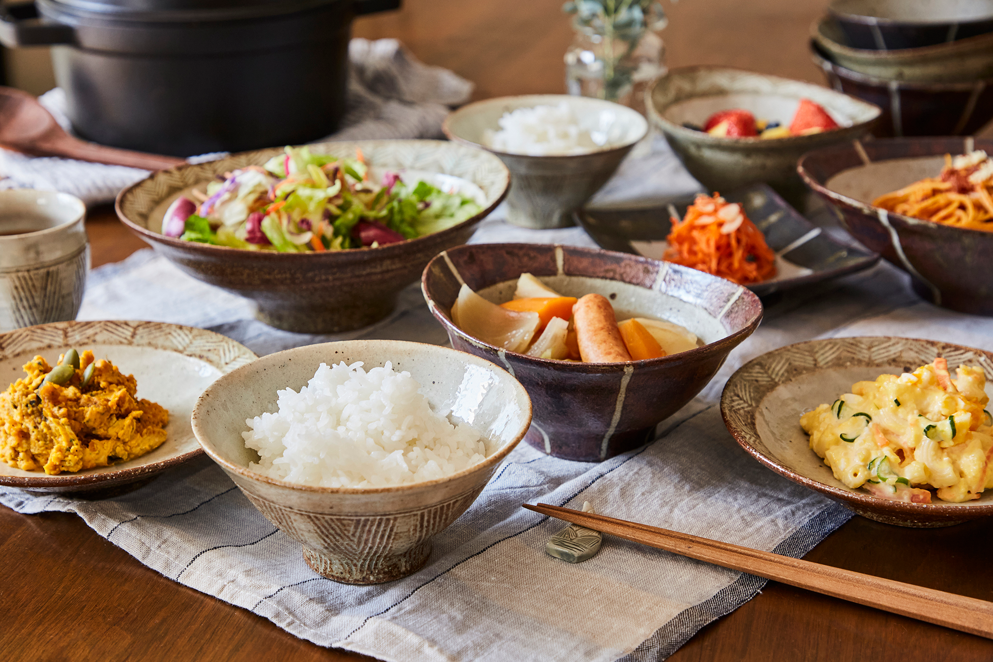 台所道具と食品