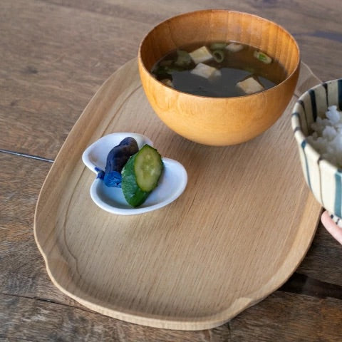 四十沢木材工芸 長木瓜盆 中