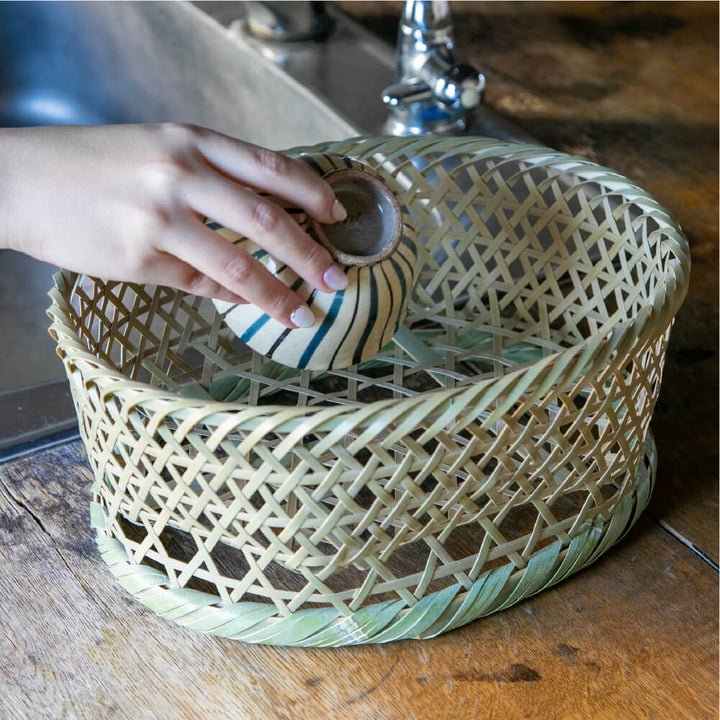 竹籠工房 ゴマコチ 茶碗かご 小