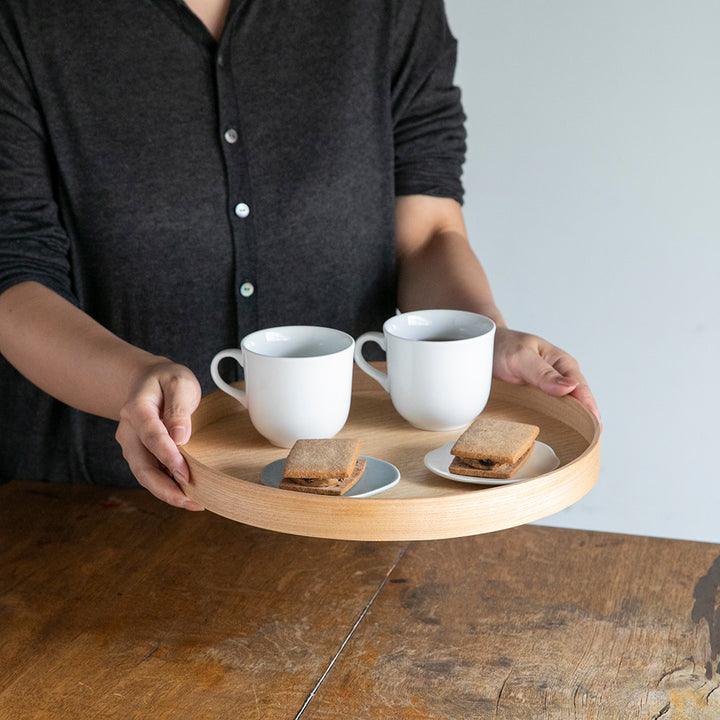 松屋漆器店 白木塗 タモ 10.0 茶盆