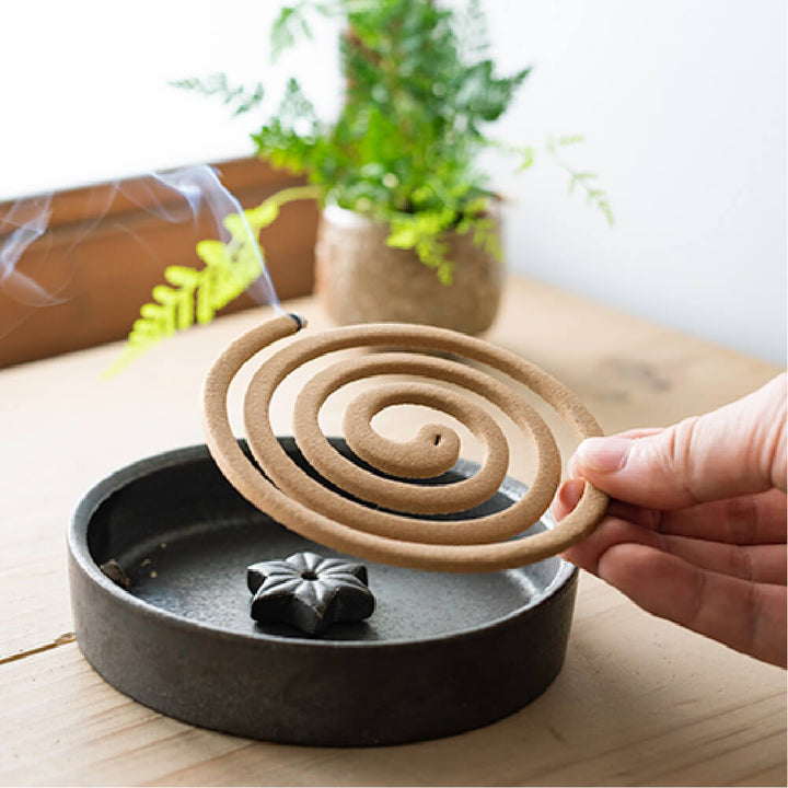 明山窯 蚊遣り 麻の葉