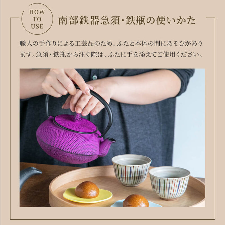 南部鉄器 急須 アラレ 0.6L  8種