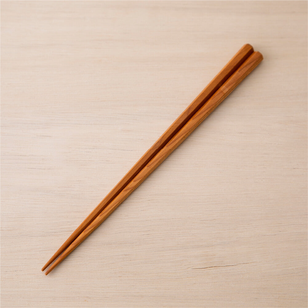 マツ勘 ナチュラルウッド 六角箸 22.5cm 10種