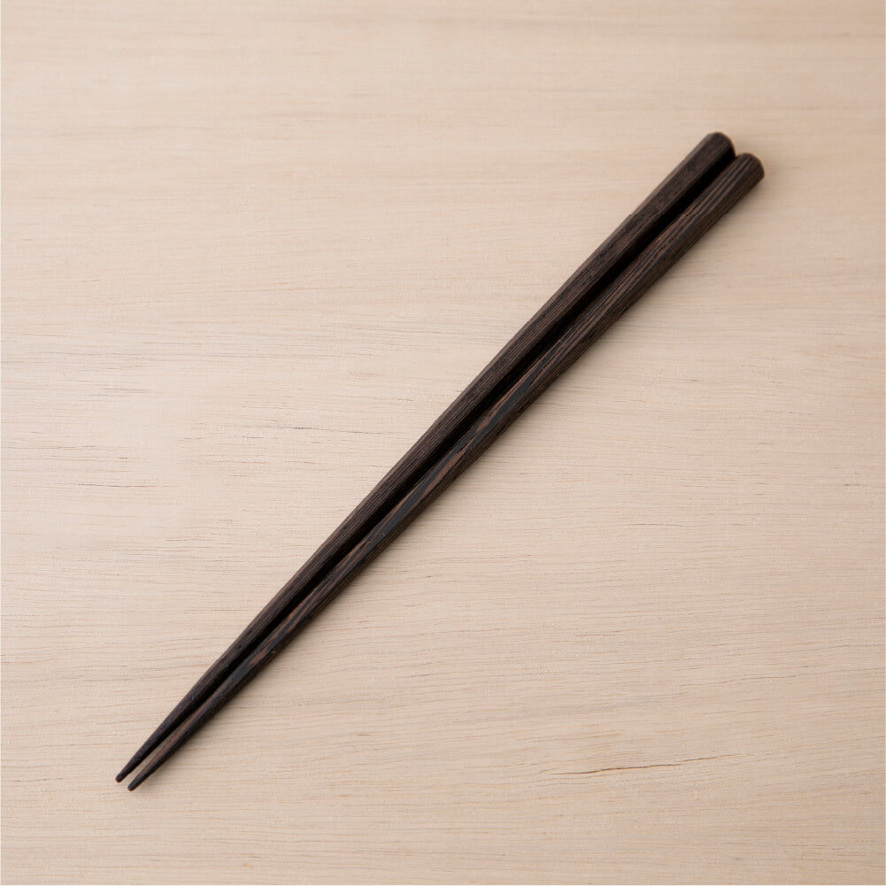 マツ勘 ナチュラルウッド 六角箸 22.5cm 10種