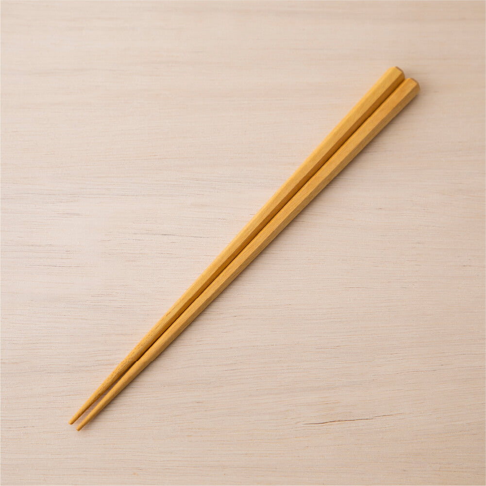 マツ勘 ナチュラルウッド 六角箸 22.5cm 10種