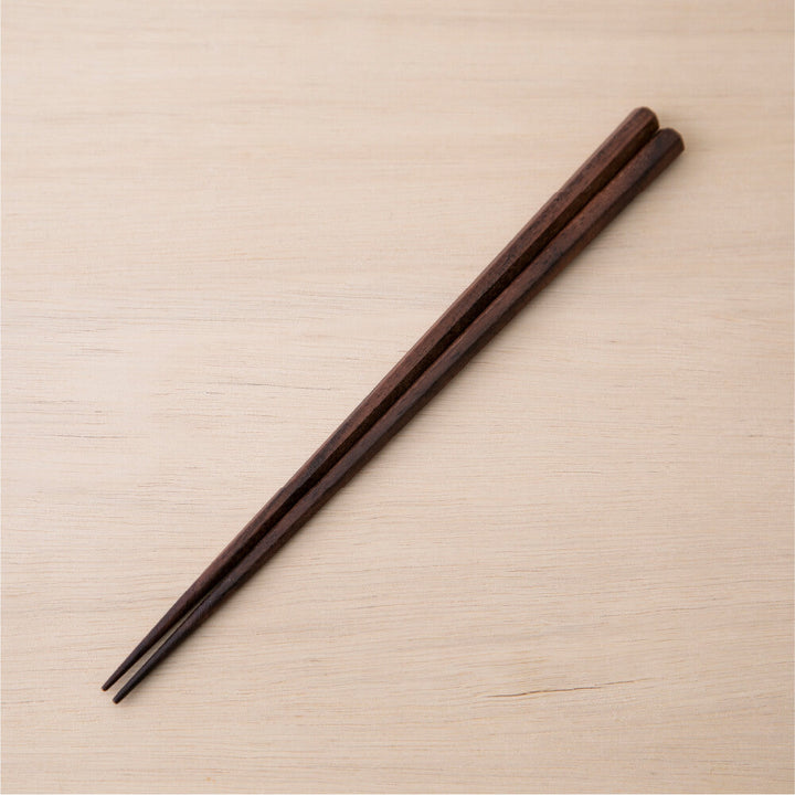 マツ勘 ナチュラルウッド 六角箸 22.5cm 10種