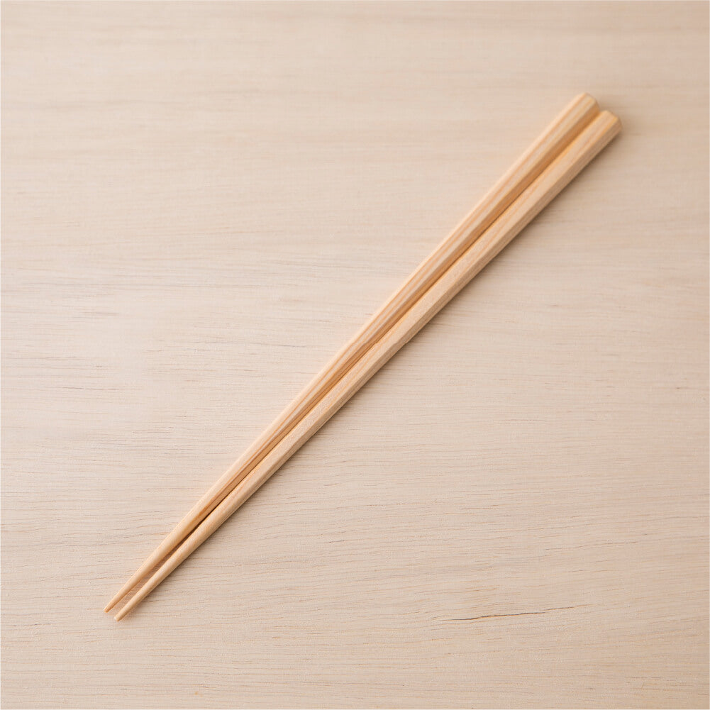 マツ勘 ナチュラルウッド 六角箸 22.5cm 10種