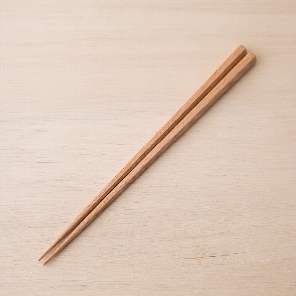 マツ勘 ナチュラルウッド 六角箸 22.5cm 10種