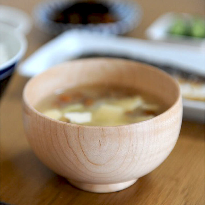 白鷺木工 しらさぎ椀M ナチュラル ３種