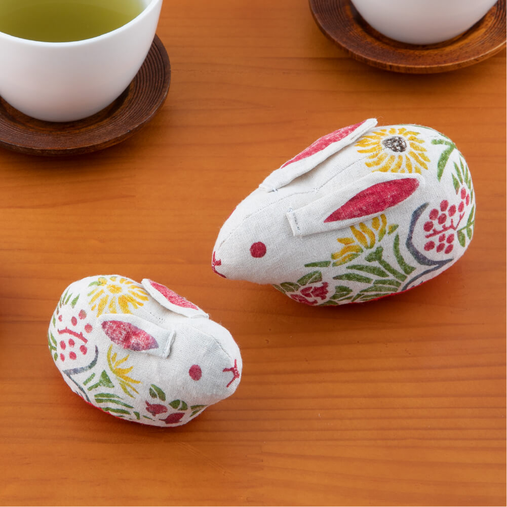 真工藝 木版手染ぬいぐるみ干支親子セット 12種