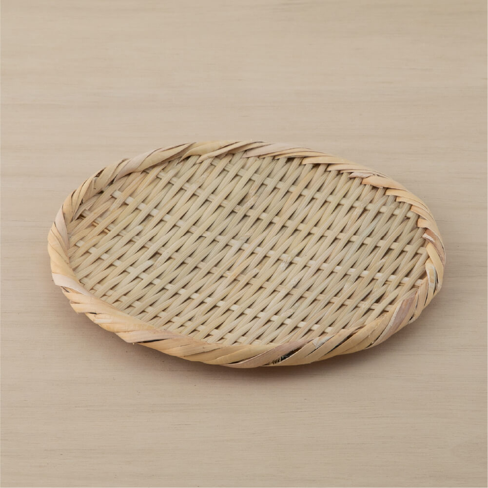 かごや 丸盆ざる 21cm