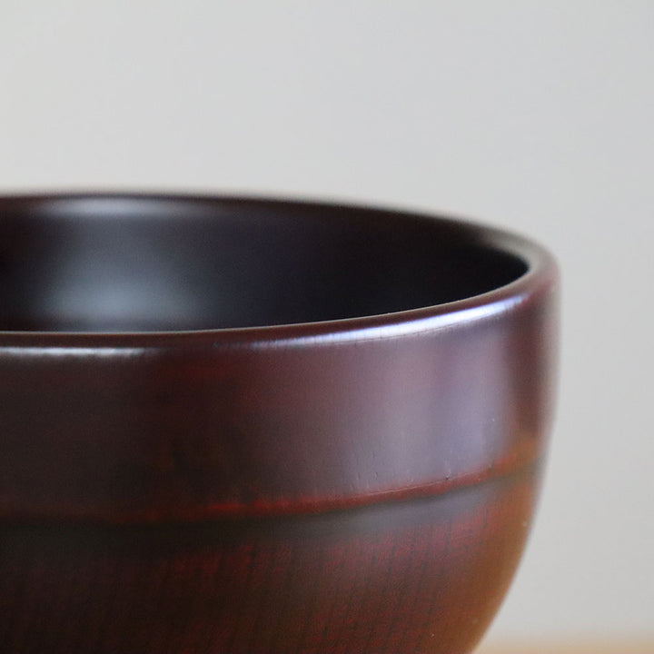 土直漆器 直右ヱ門 欅 端布合鹿椀 2種