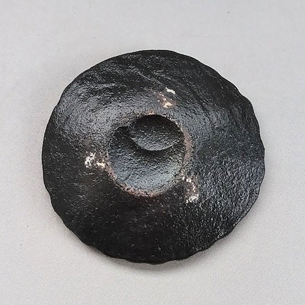 黒釉しのぎ丸豆皿