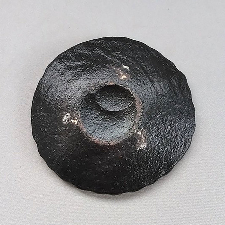 黒釉しのぎ丸豆皿