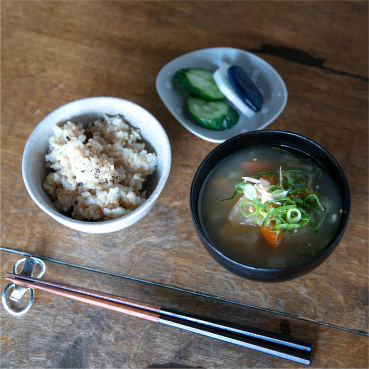 山岸厚夫 羽反汁椀 2種